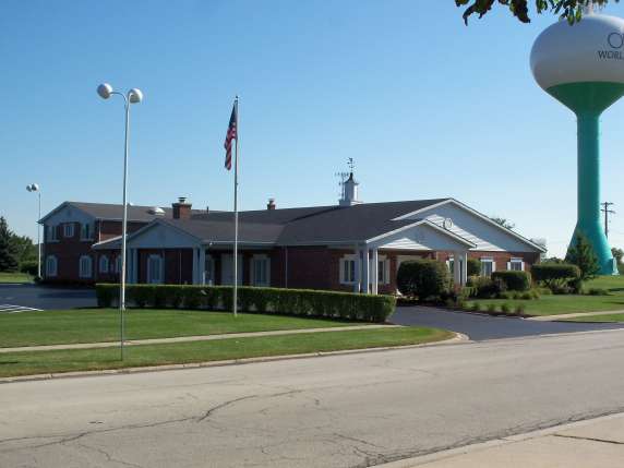 Parking lot view of Colonial Chapel Funeral Home & Crematory.